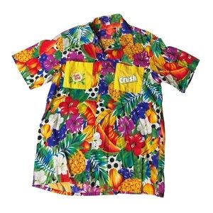 Vintage Crush Sundrop Promo Hawaiian Shirt Tropical Size Medium Rare